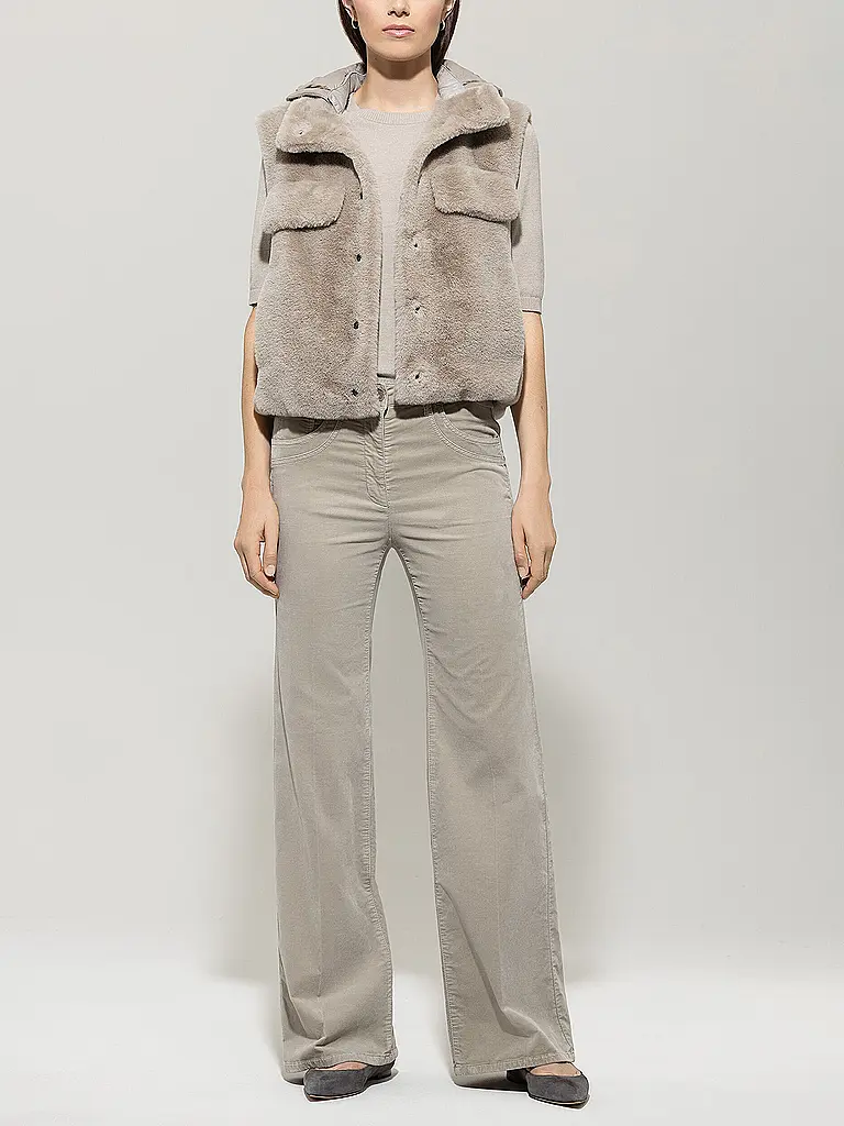 LUISA CERANO | Pantalon coupe évasée | beige