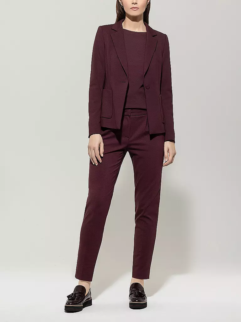LUISA CERANO | Pantalon de tailleur 7/8 | dunkelrot