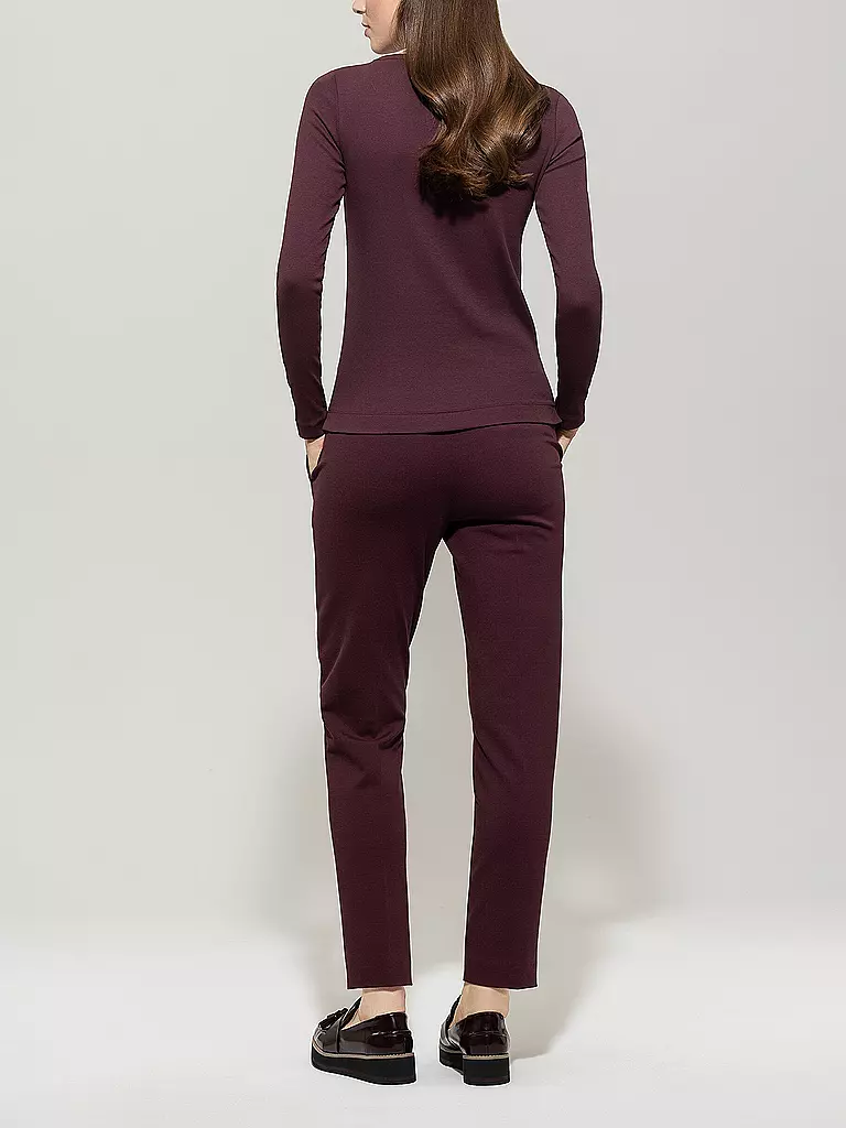 LUISA CERANO | Pantalon de tailleur 7/8 | dunkelrot