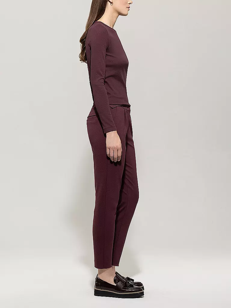 LUISA CERANO | Pantalon de tailleur 7/8 | dunkelrot