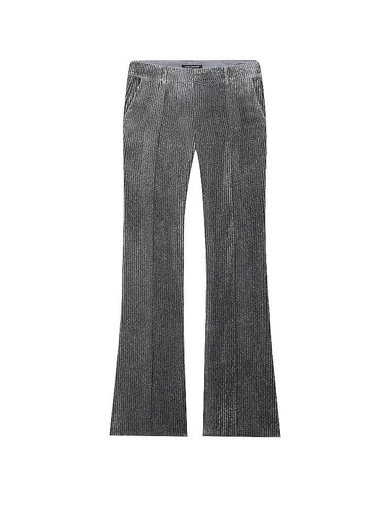 LUISA CERANO | Pantalon de tailleur coupe évasée | hellgrau