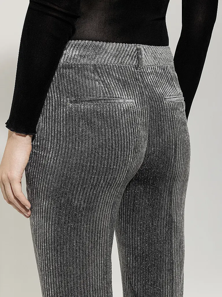 LUISA CERANO | Pantalon de tailleur coupe évasée | hellgrau