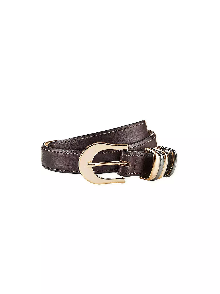 LUISA CERANO | Produktname: Ceinture en cuir | Marron
