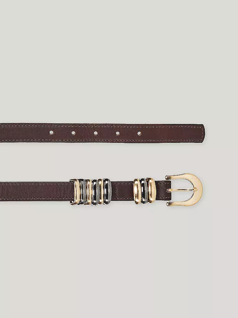 LUISA CERANO | Produktname: Ceinture en cuir | Marron