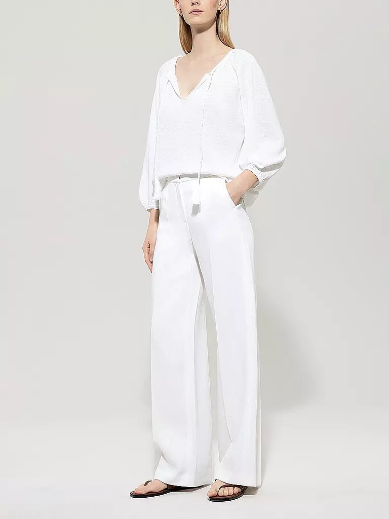 LUISA CERANO | Produktname: Pantalon business
Marke: LUISA CERANO
Farbe: weiss
Kategorien: Mode,Damen

Material: Leinen,Viskose
Musterung: Unifarben
Länge (Hosen/Jeans): Normale Länge
Stil: Pure
Bundhöhe: Mid Waist
Details: Eingrifftaschen | Blanc