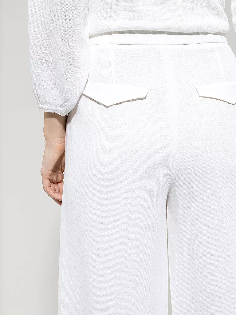 LUISA CERANO | Produktname: Pantalon business
Marke: LUISA CERANO
Farbe: weiss
Kategorien: Mode,Damen

Material: Leinen,Viskose
Musterung: Unifarben
Länge (Hosen/Jeans): Normale Länge
Stil: Pure
Bundhöhe: Mid Waist
Details: Eingrifftaschen | Blanc