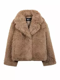 LUISA CERANO | Veste aspect fourrure | Marron clair