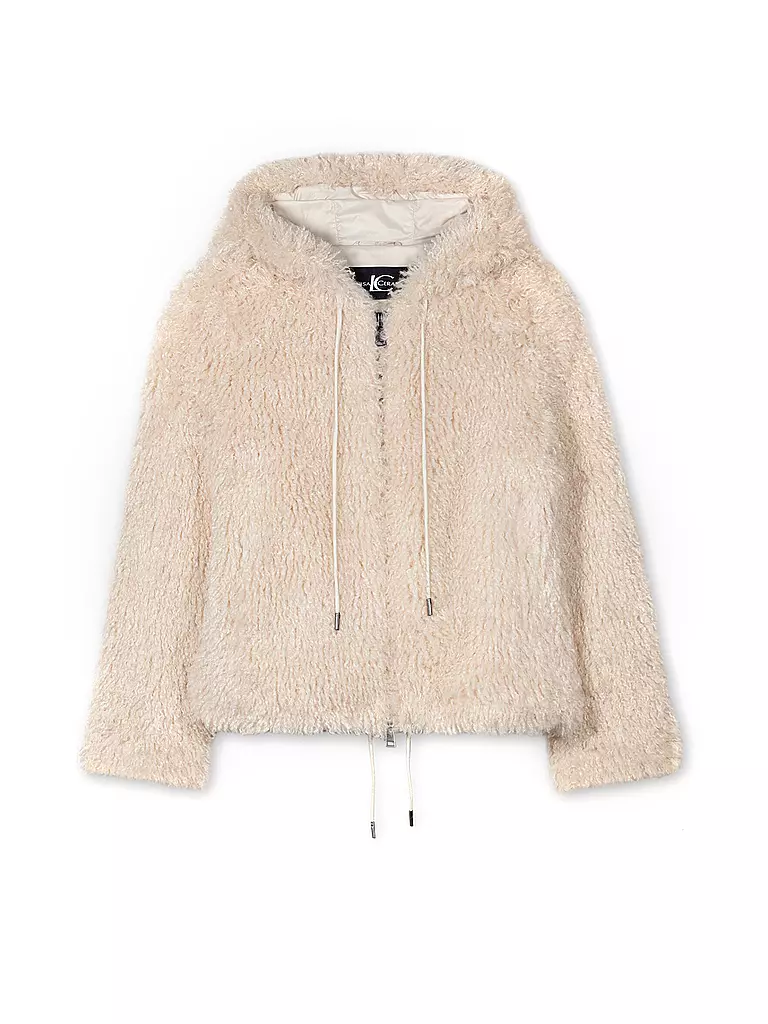 LUISA CERANO | Veste aspect fourrure | creme