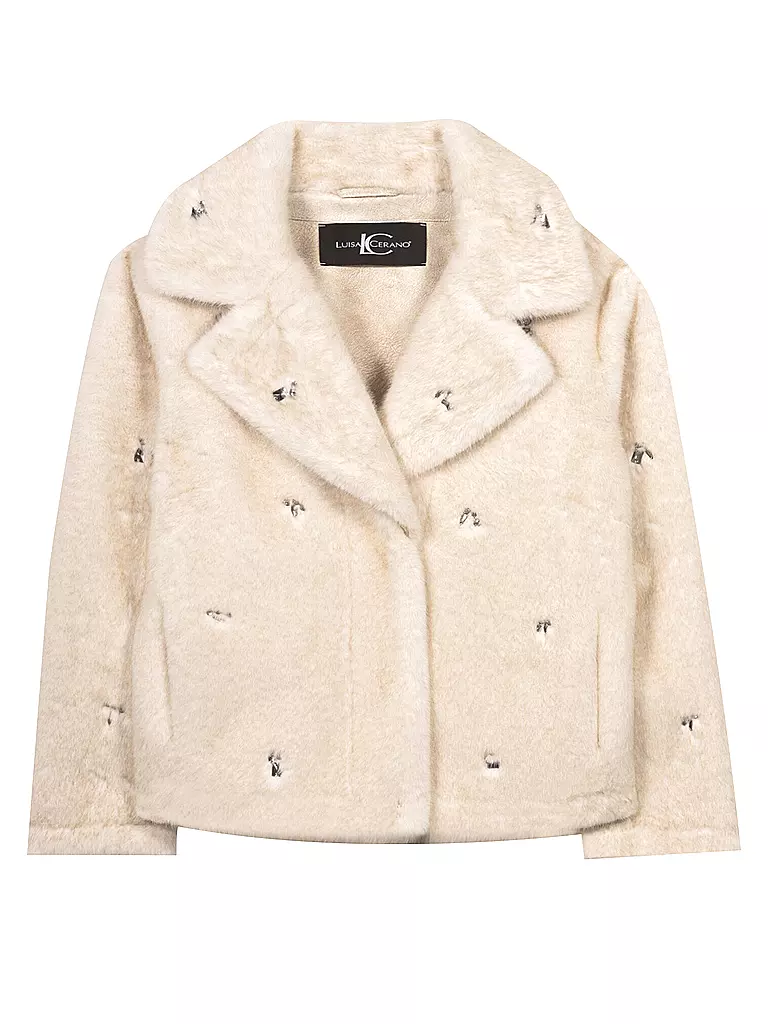 LUISA CERANO | Veste aspect fourrure | beige