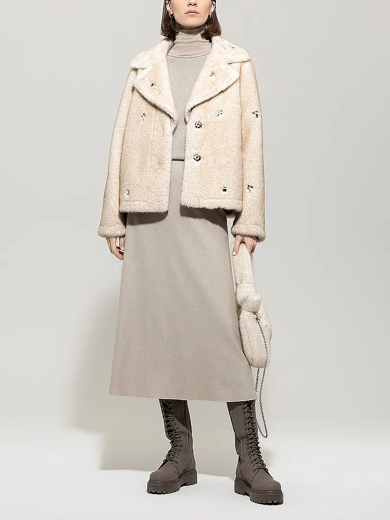 LUISA CERANO | Veste aspect fourrure | beige