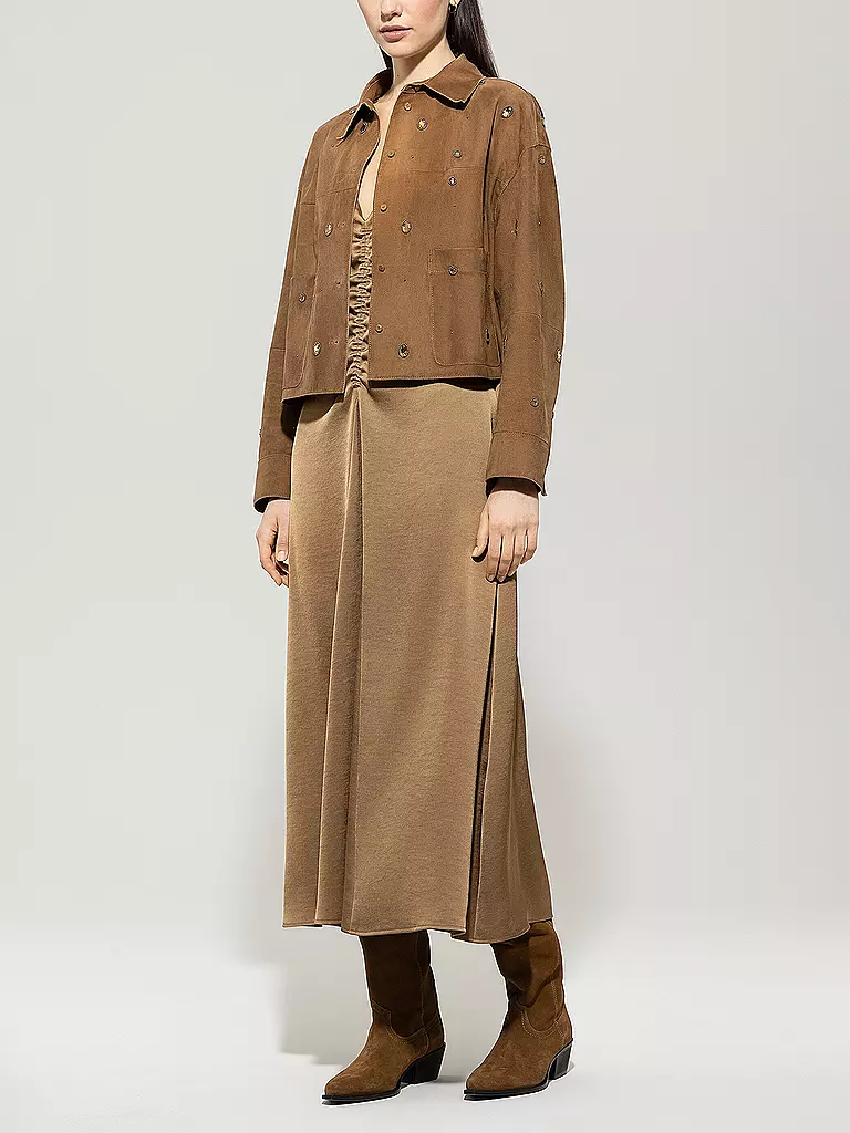 LUISA CERANO | Veste en cuir | braun