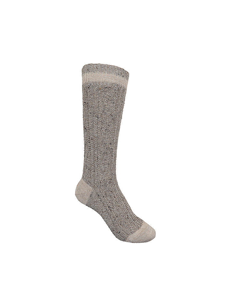Chaussettes chiné-brun-naturel marron clair 40-41