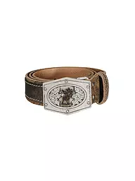 LUISE STEINER | Ceinture en cuir traditionnel GOSAU | Marron