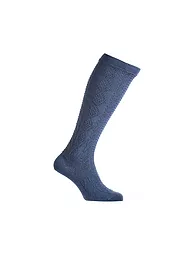 LUISE STEINER | Chaussettes hautes traditionnelles bordeaux | Bleu