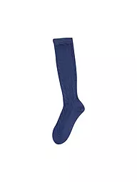 LUISE STEINER | Chaussettes hautes traditionnelles bordeaux | Bleu