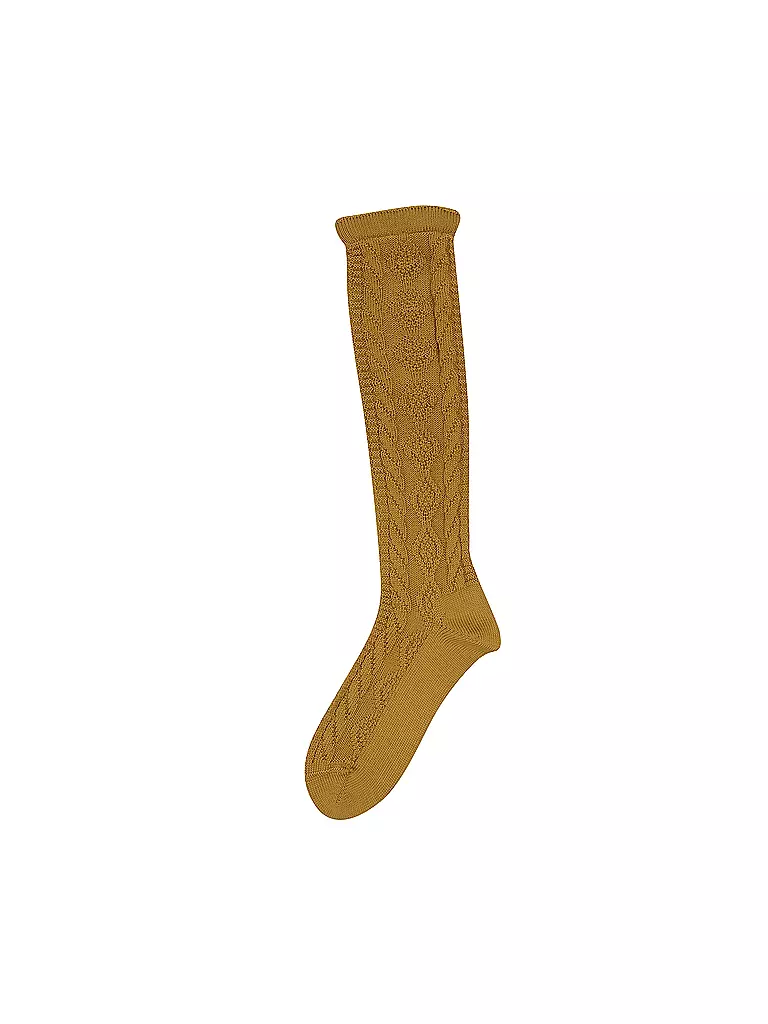 LUISE STEINER | Chaussettes hautes moutarde | Moutarde