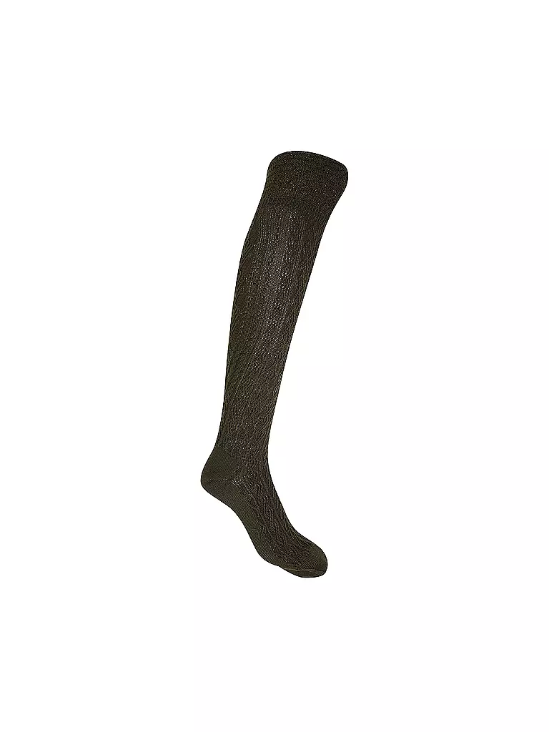 LUISE STEINER | Chaussettes traditionnelles en loden | Vert foncé