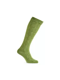 LUISE STEINER | Chaussettes hautes traditionnelles bordeaux | Vert