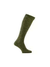 LUISE STEINER | Chaussettes hautes traditionnelles bordeaux | Olive