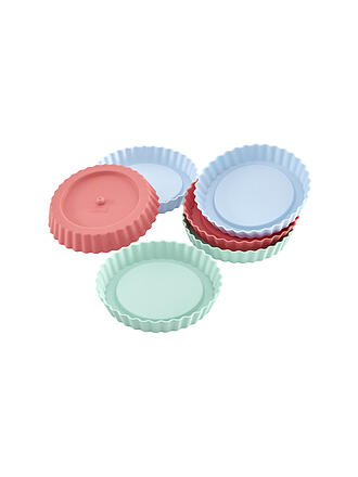 LURCH | Flexiform Moule à tartelette, lot de 6, couleurs pastel mélangées