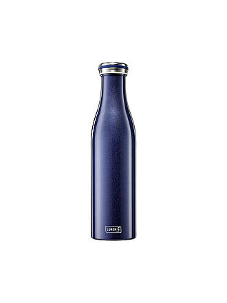LURCH | Bouteille isotherme - Bouteille thermos en acier inoxydable 0,75 l Bleu métallisé