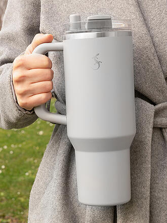 LURCH | Gobelet isotherme avec paille 1,2l Jura-Grey