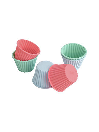 LURCH | Moule à pâtisserie revêtu, lot de 6, couleurs pastel mélangées