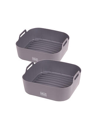 LURCH | Insert pour friteuse à air chaud S, lot de 2, silicone/gris