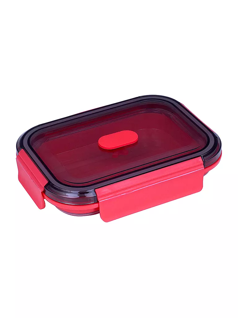 LURCH | Boîte de conservation en silicone 0,8 l Rose glacé | Rose vif