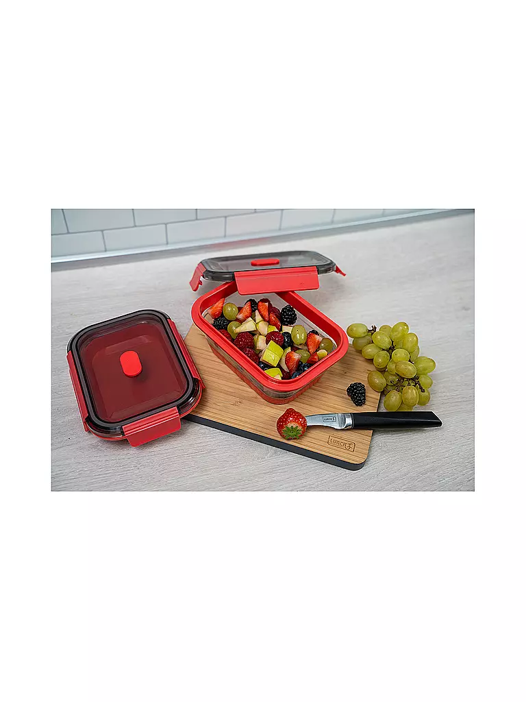 LURCH | Boîte de conservation en silicone 0,8 l Rose glacé |