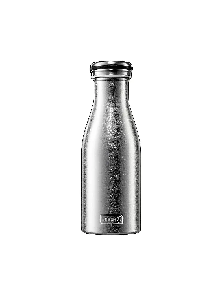 LURCH | Bouteille isotherme - Bouteille thermos en acier inoxydable 0,35 l | silber