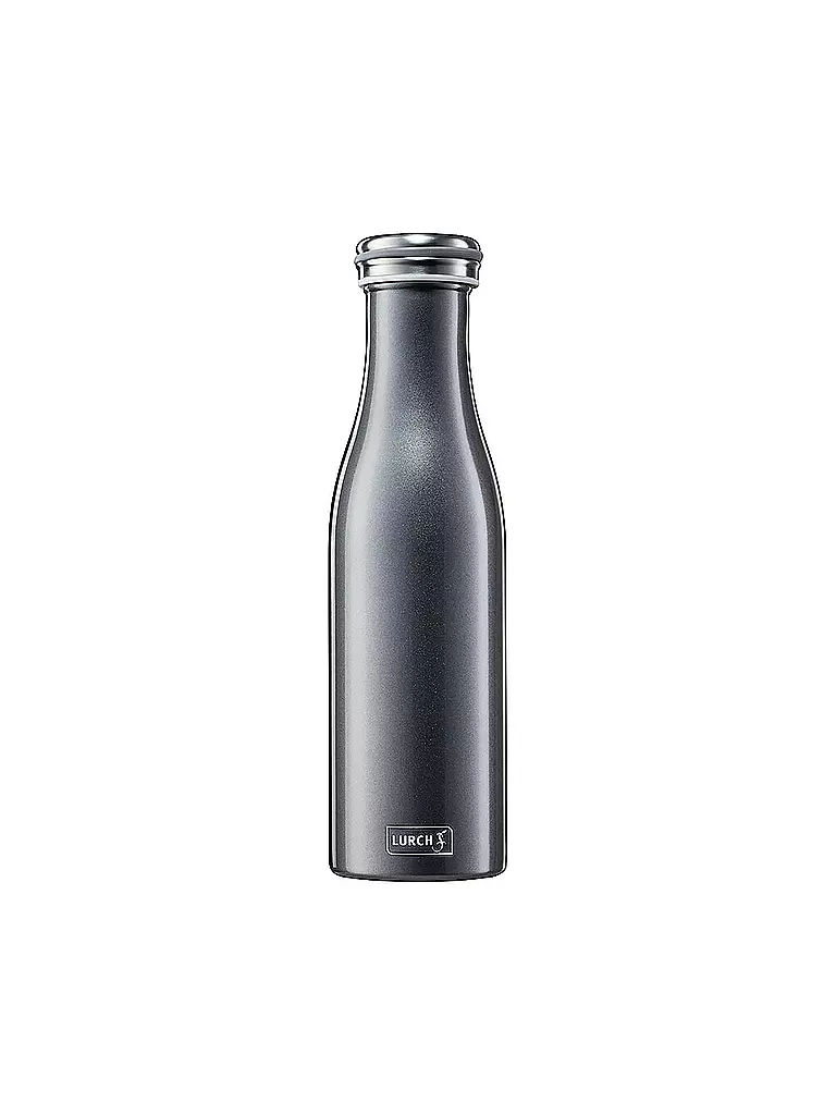 LURCH | Bouteille isotherme - Bouteille thermos en acier inoxydable 0,5 l Anthracite Métallique | Gris