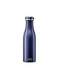LURCH | Bouteille isotherme - Bouteille thermos en acier inoxydable 0,5 l Bleu Métallique | Bleu foncé