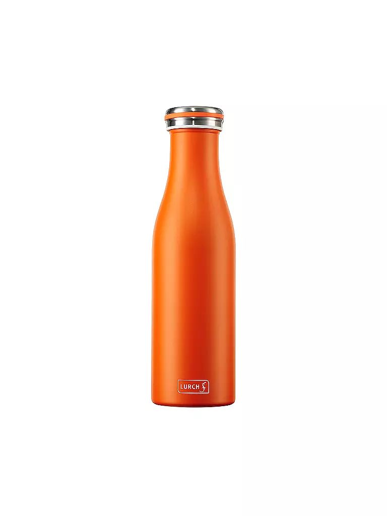 LURCH | Bouteille isotherme - Bouteille thermos en acier inoxydable 0,5 l Orange | Orange
