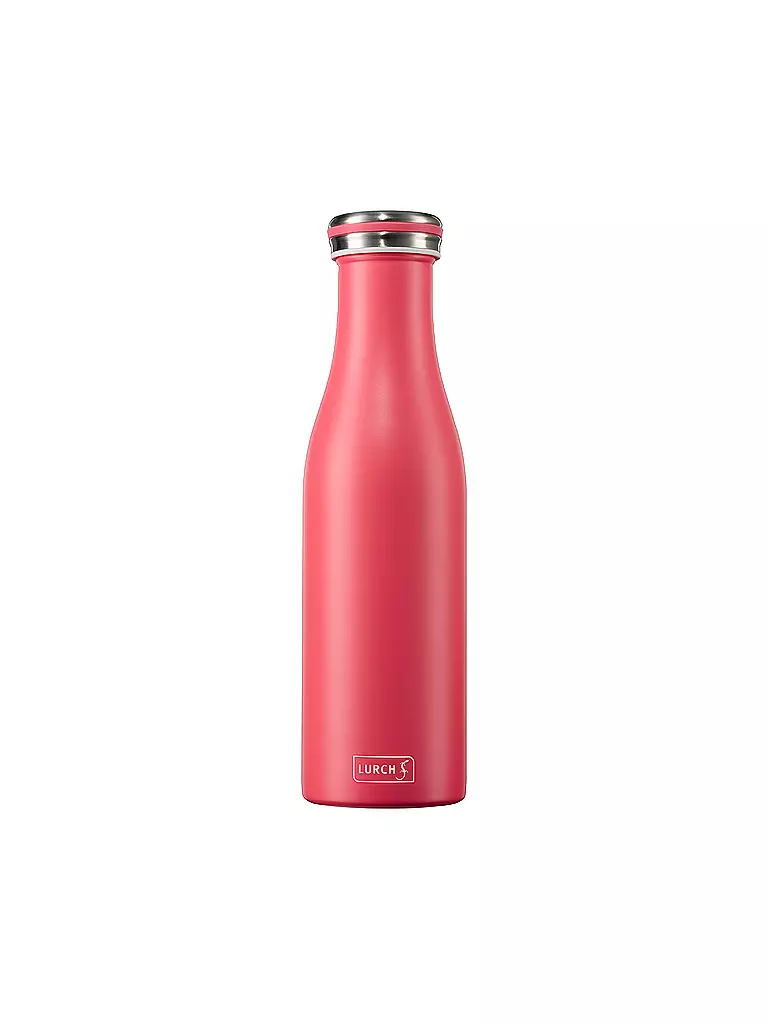 LURCH | Bouteille isotherme - Bouteille thermos en acier inoxydable 0,5 l rose | Rose vif