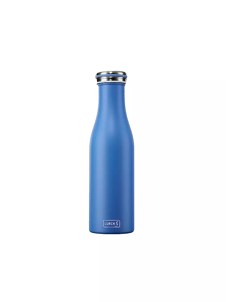 LURCH | Bouteille isotherme - Bouteille thermos en acier inoxydable 0,5l Azur | Bleu