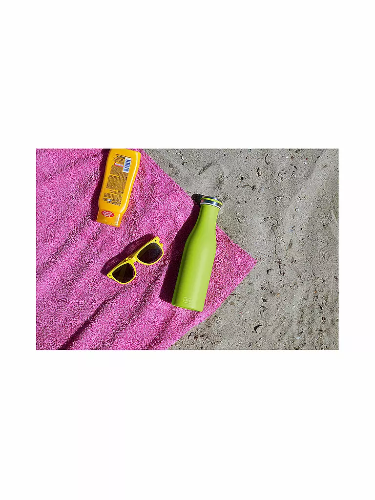 LURCH | Bouteille isotherme - Bouteille thermos en acier inoxydable 0,5l Vert Frais | Vert