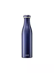 LURCH | Bouteille isotherme - Bouteille thermos en acier inoxydable 0,75 l Anthracite Métallique | Bleu foncé