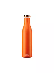 LURCH | Bouteille isotherme - Bouteille thermos en acier inoxydable 0,75 l Anthracite Métallique | Orange