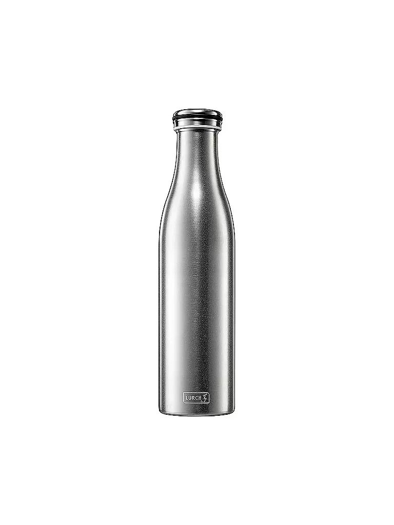 LURCH | Bouteille isotherme - Bouteille thermos en acier inoxydable 0,75 l | Argent