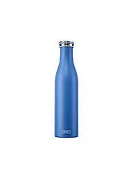 LURCH | Bouteille isotherme - Bouteille thermos en acier inoxydable 0,75 l Anthracite Métallique | Bleu