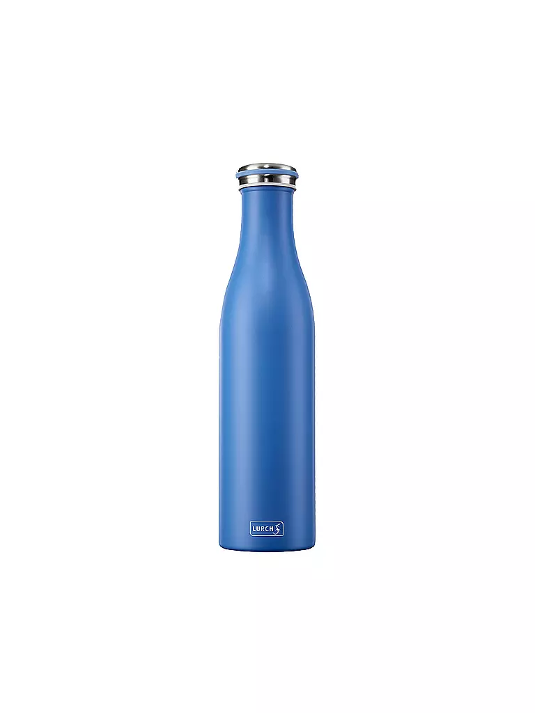 LURCH | Bouteille isotherme - Bouteille thermos en acier inoxydable 0,75l Azur | Bleu