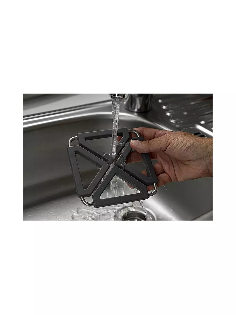 LURCH | Dessous de plat en silicone pliable gris fer |