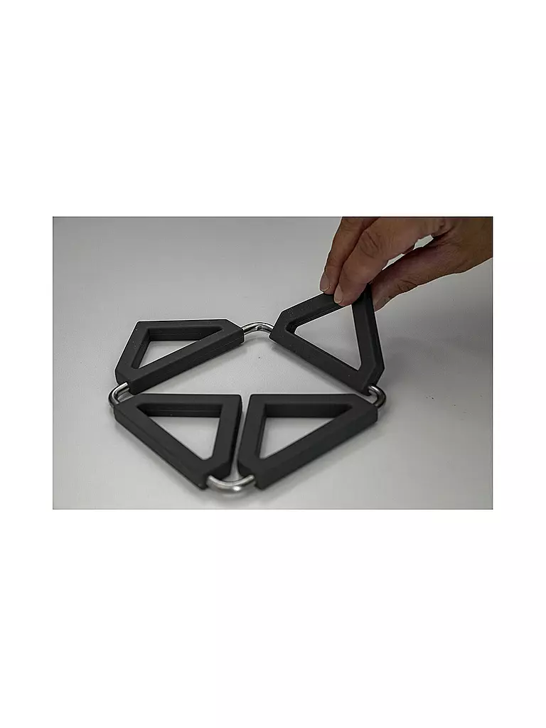 LURCH | Dessous de plat en silicone pliable gris fer |