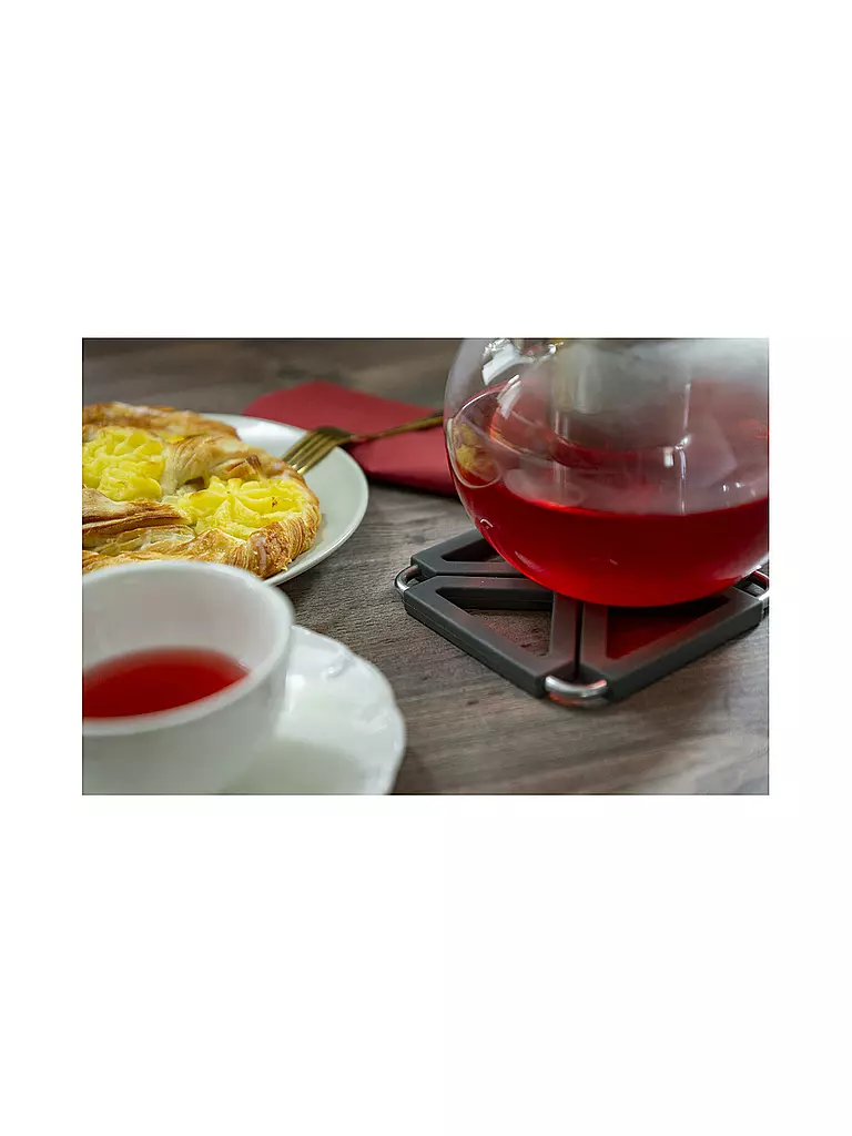 LURCH | Dessous de plat en silicone pliable gris fer |