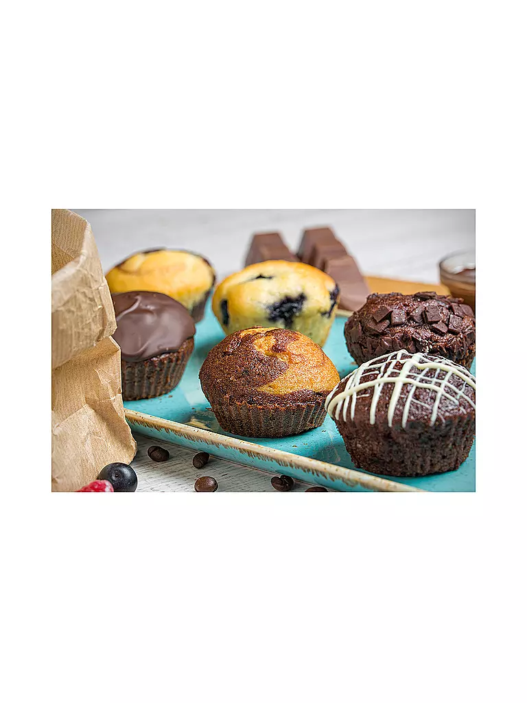 LURCH | Flexiform Moule à muffins Lot de 12 Couleurs Pastel | Multicolore