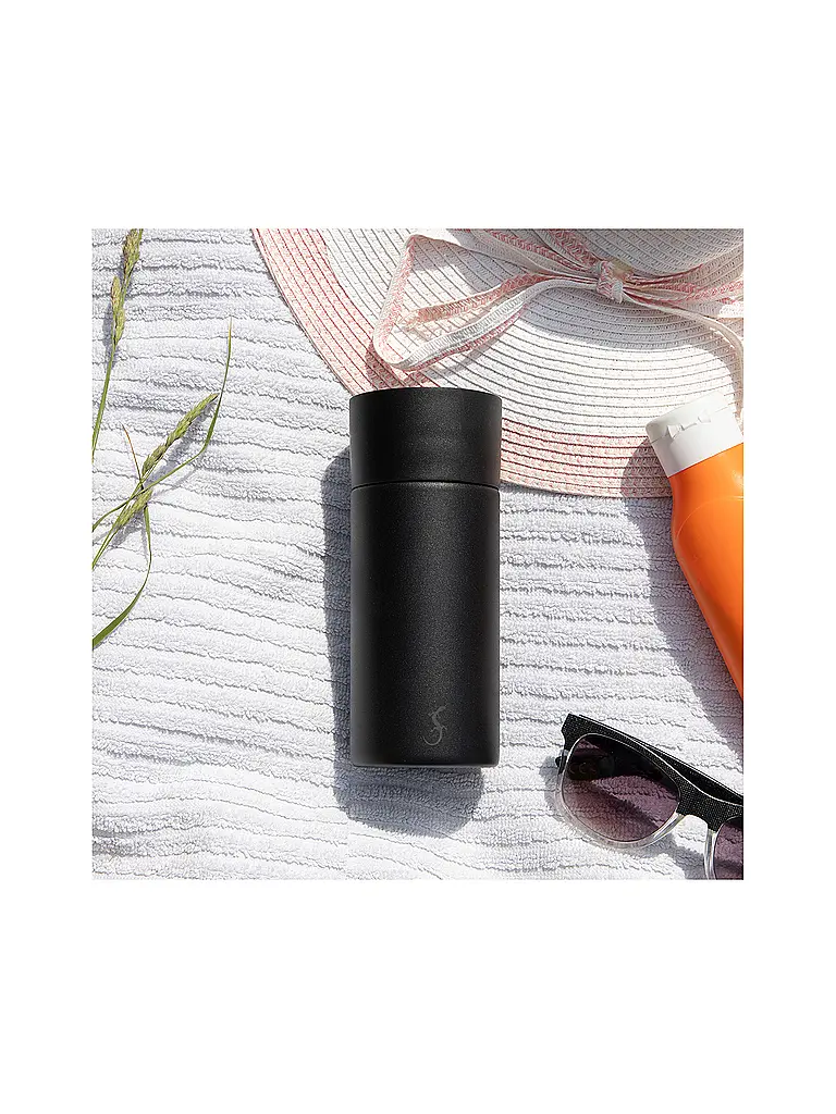 LURCH | Gobelet isotherme 360° en acier inoxydable 0,3l Noir | schwarz