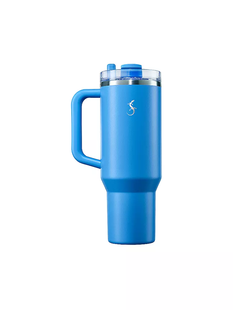 LURCH | Gobelet isotherme avec paille 1,2 l Azur | Bleu