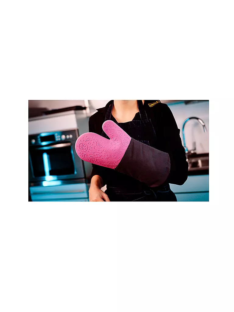 LURCH | Manique en silicone rose / noir | Rose