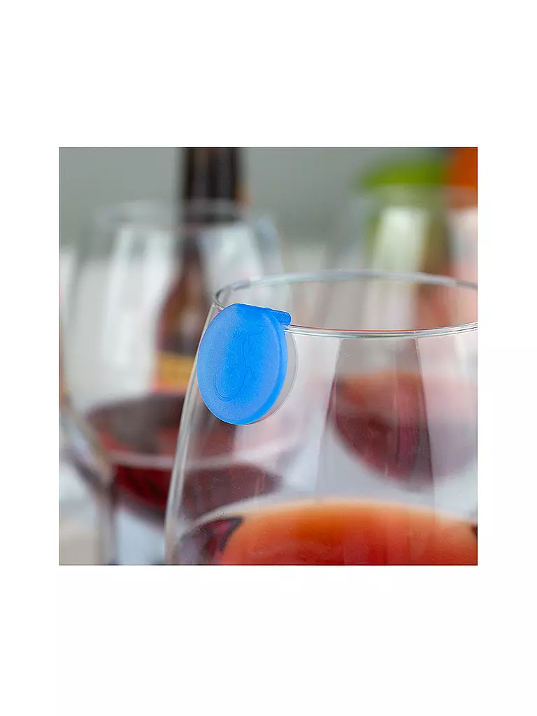 LURCH | Marque-verres - Clip, lot de 12 | Multicolore